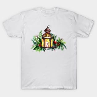 Candle Christmas Light Lantern T-Shirt